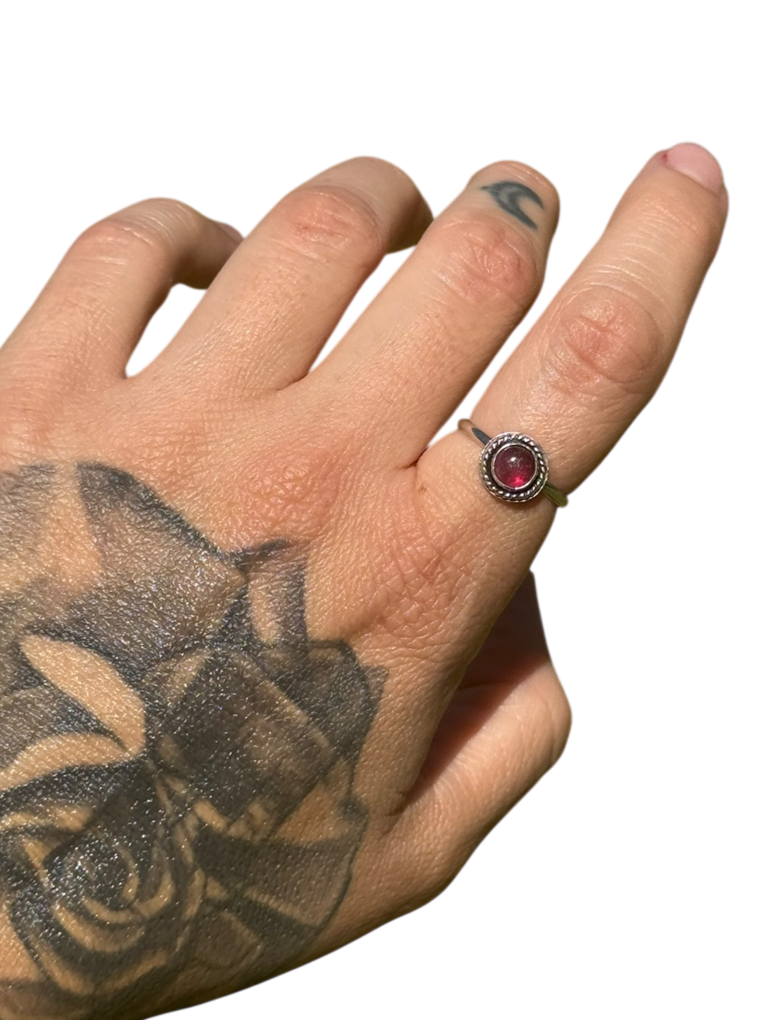 Pink Tourmaline .925 Sterling Silver Ring Size 7