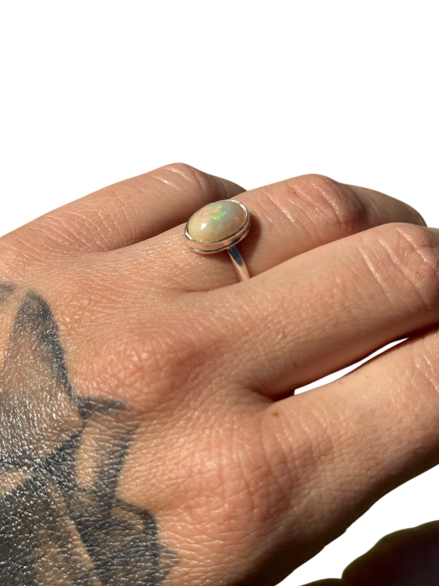 Opal .925 Sterling Silver Ring