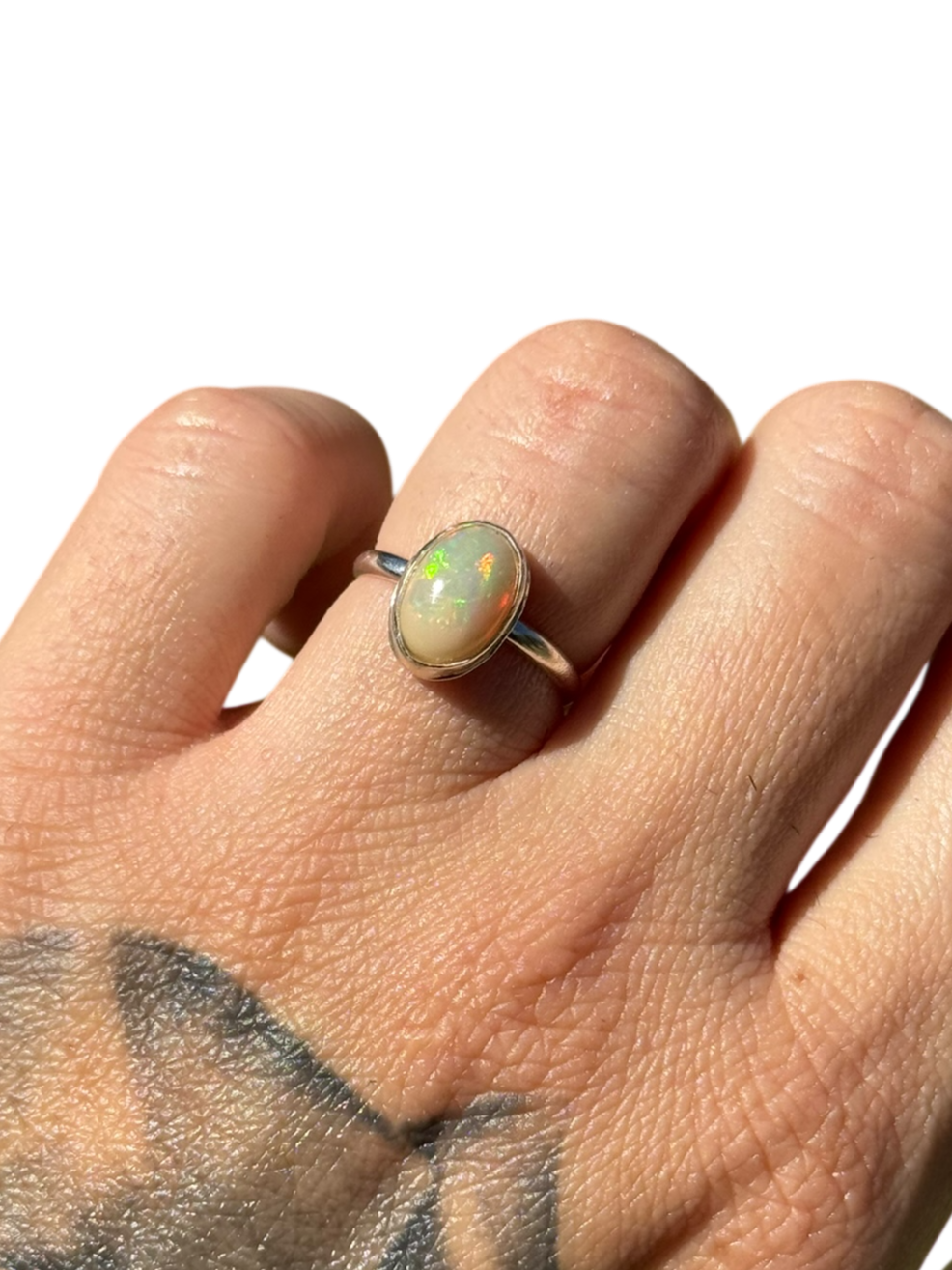 Opal .925 Sterling Silver Ring