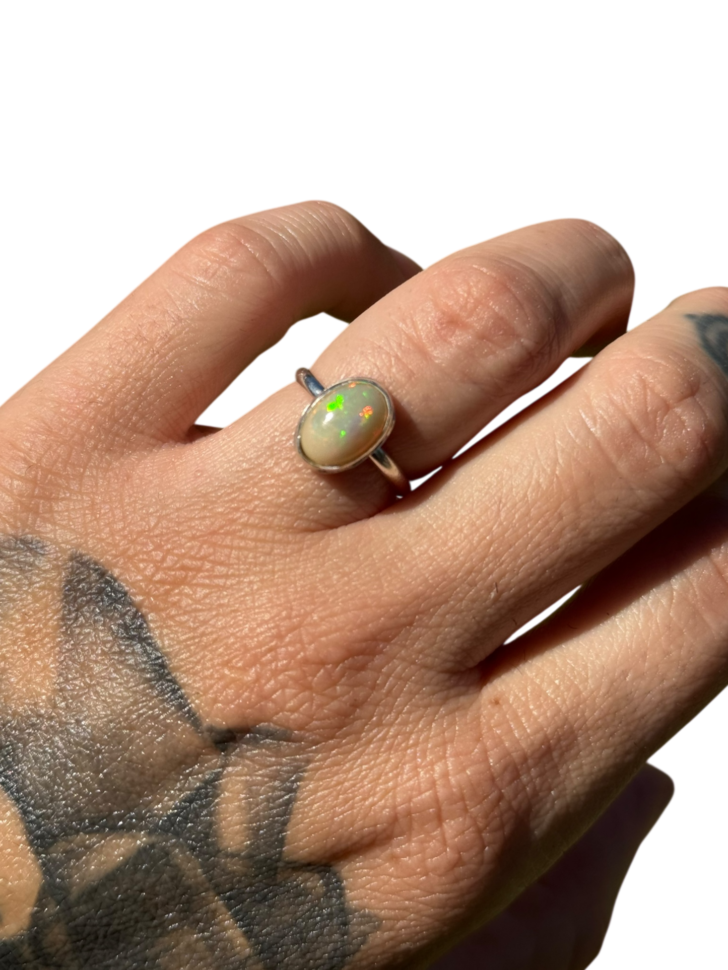 Opal .925 Sterling Silver Ring