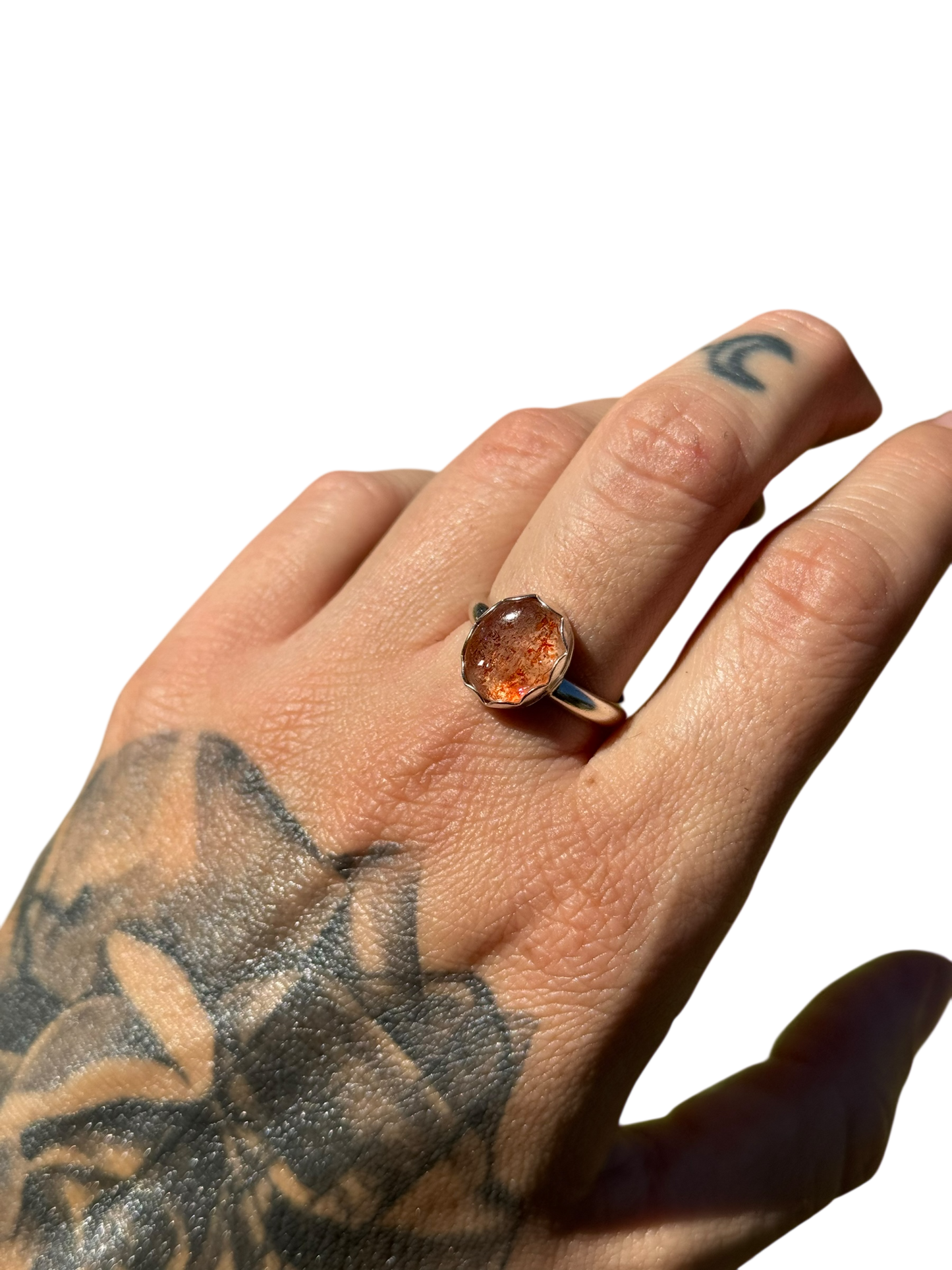 Sunstone .925 Sterling Silver Ring Size 9