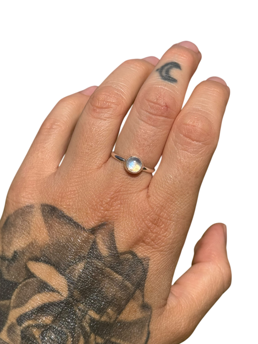 Moonstone .925 Sterling Silver Ring