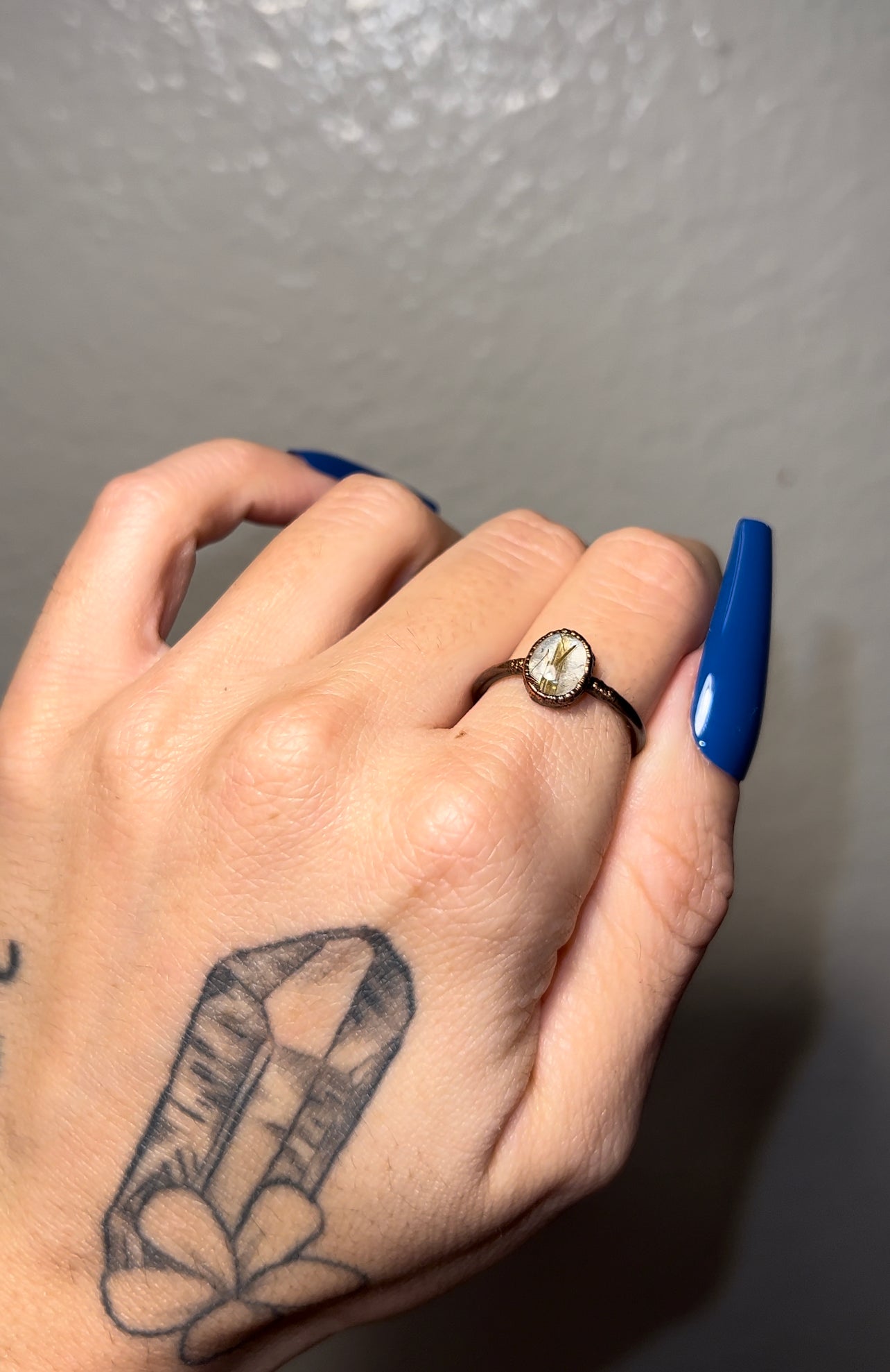 Gold Rutile Ring