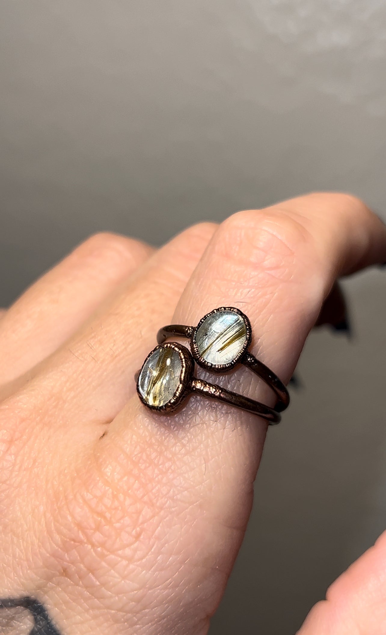 Gold Rutile Ring