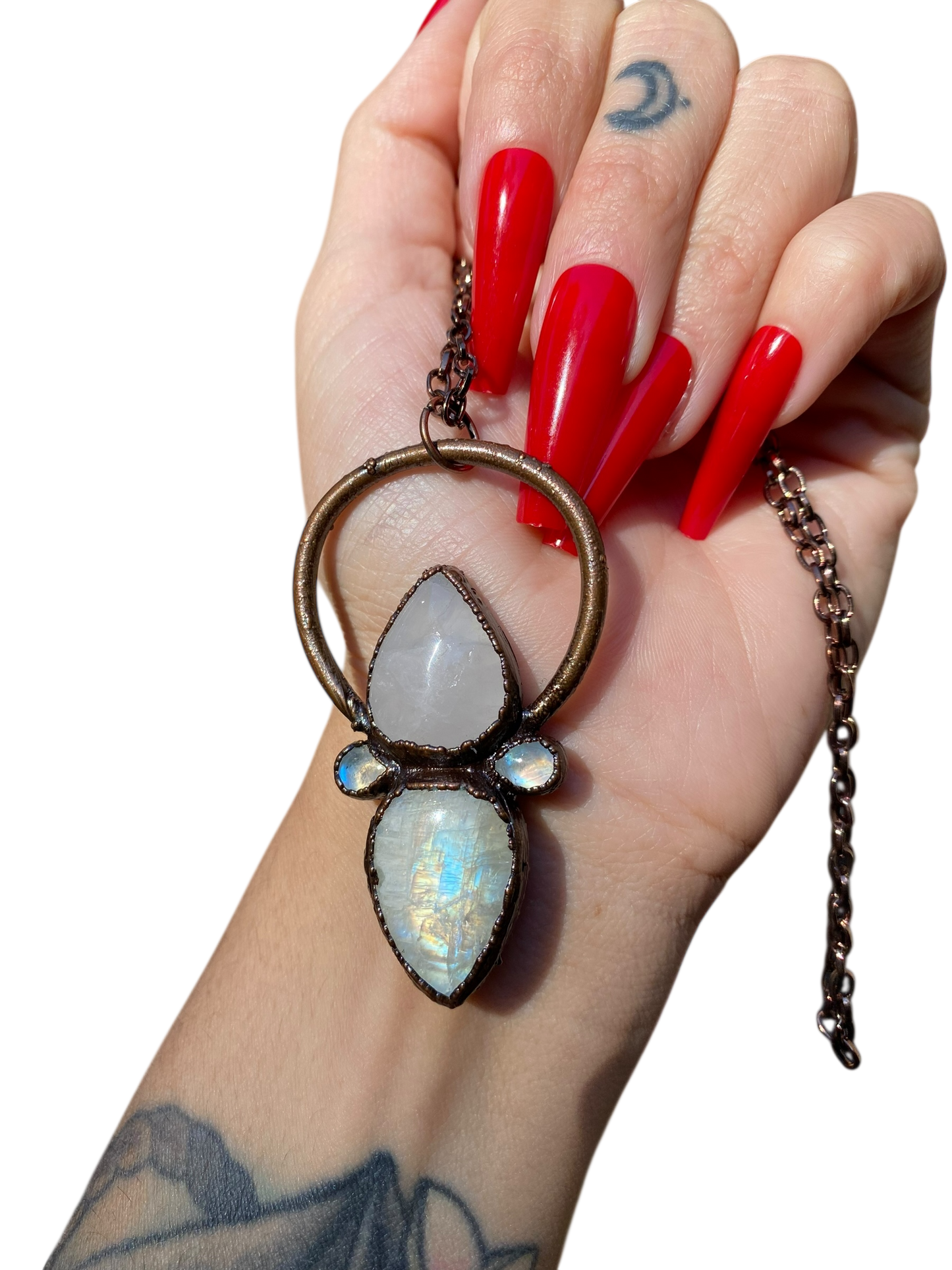 Rose Quartz + Moonstone Necklace