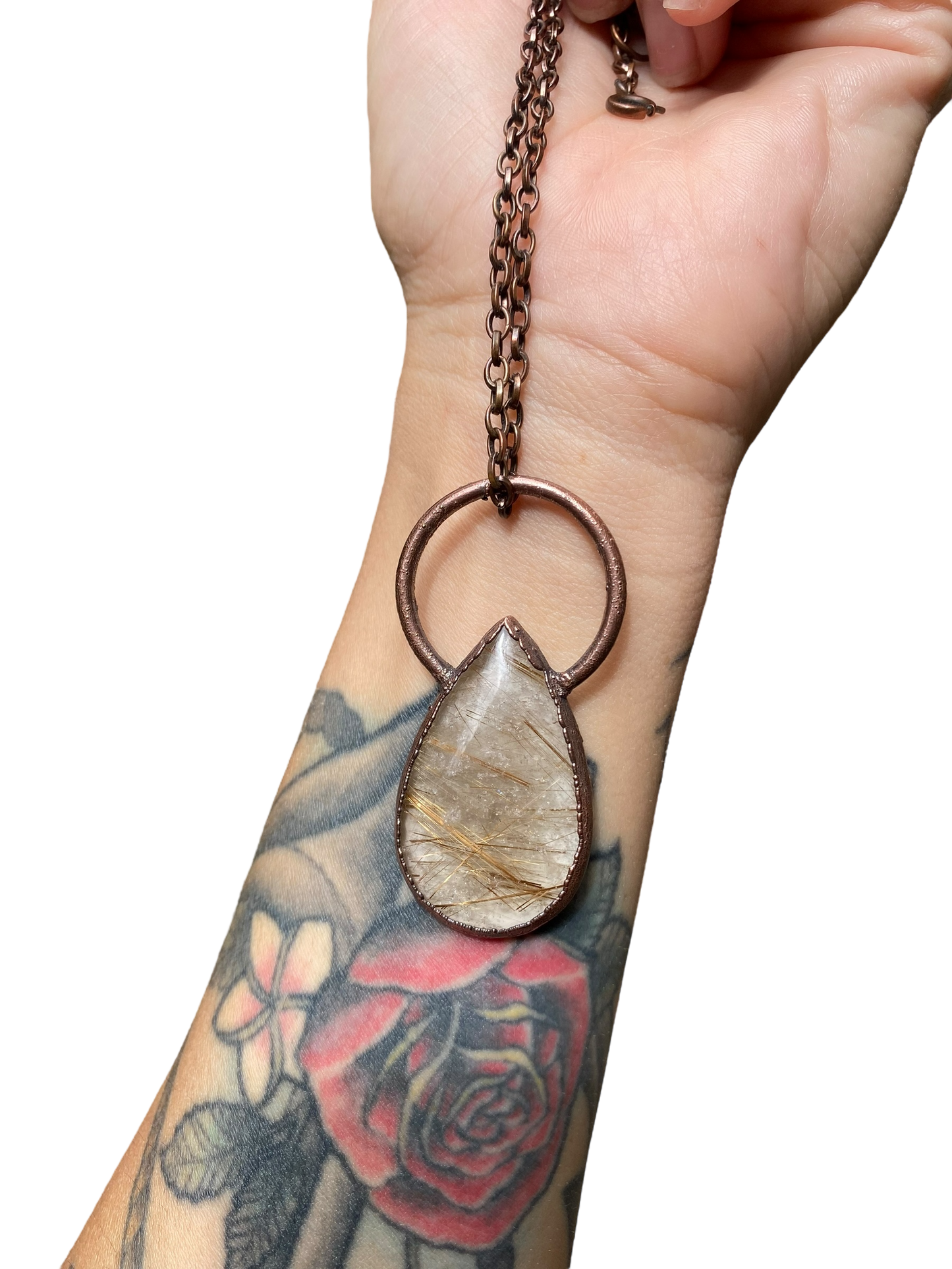 Golden Rutilated Quartz Necklace