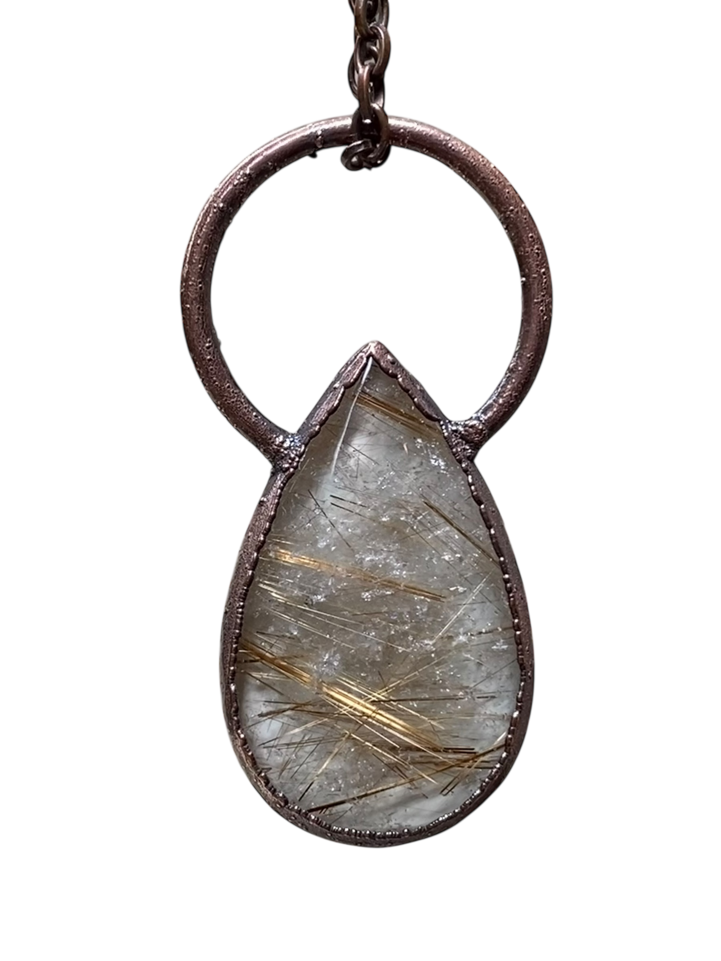 Golden Rutilated Quartz Necklace