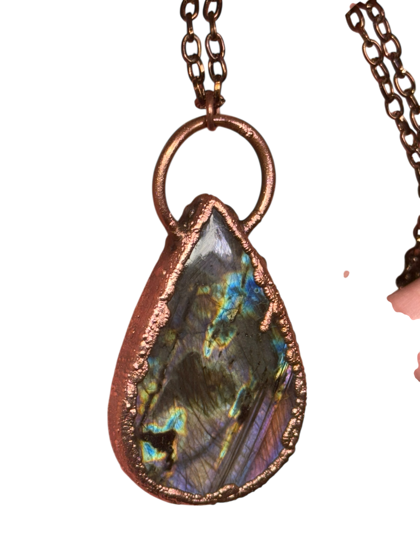Labradorite Teardrop Necklace