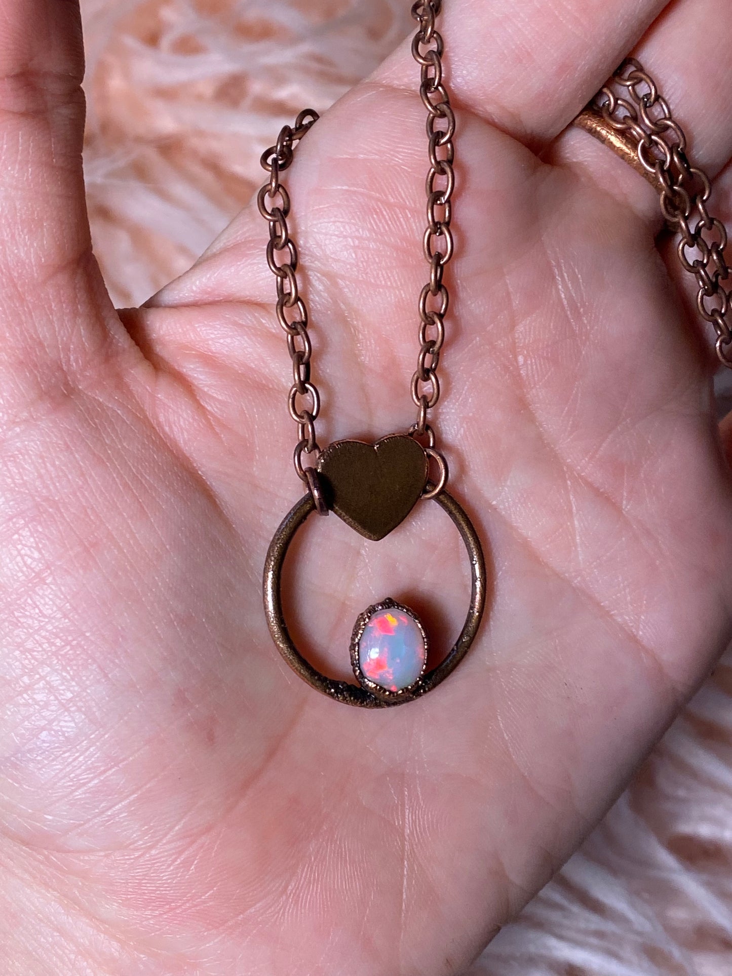 Heart of Opal Necklace