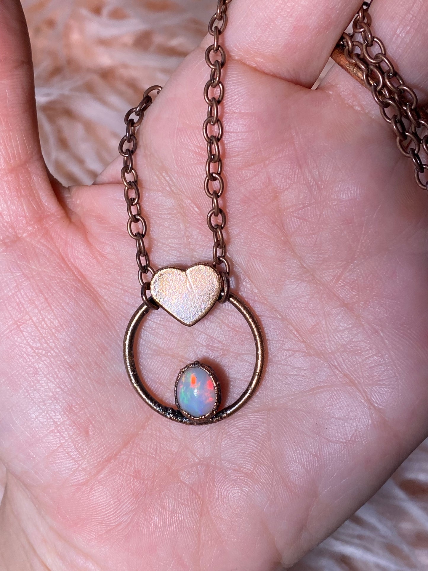 Heart of Opal Necklace