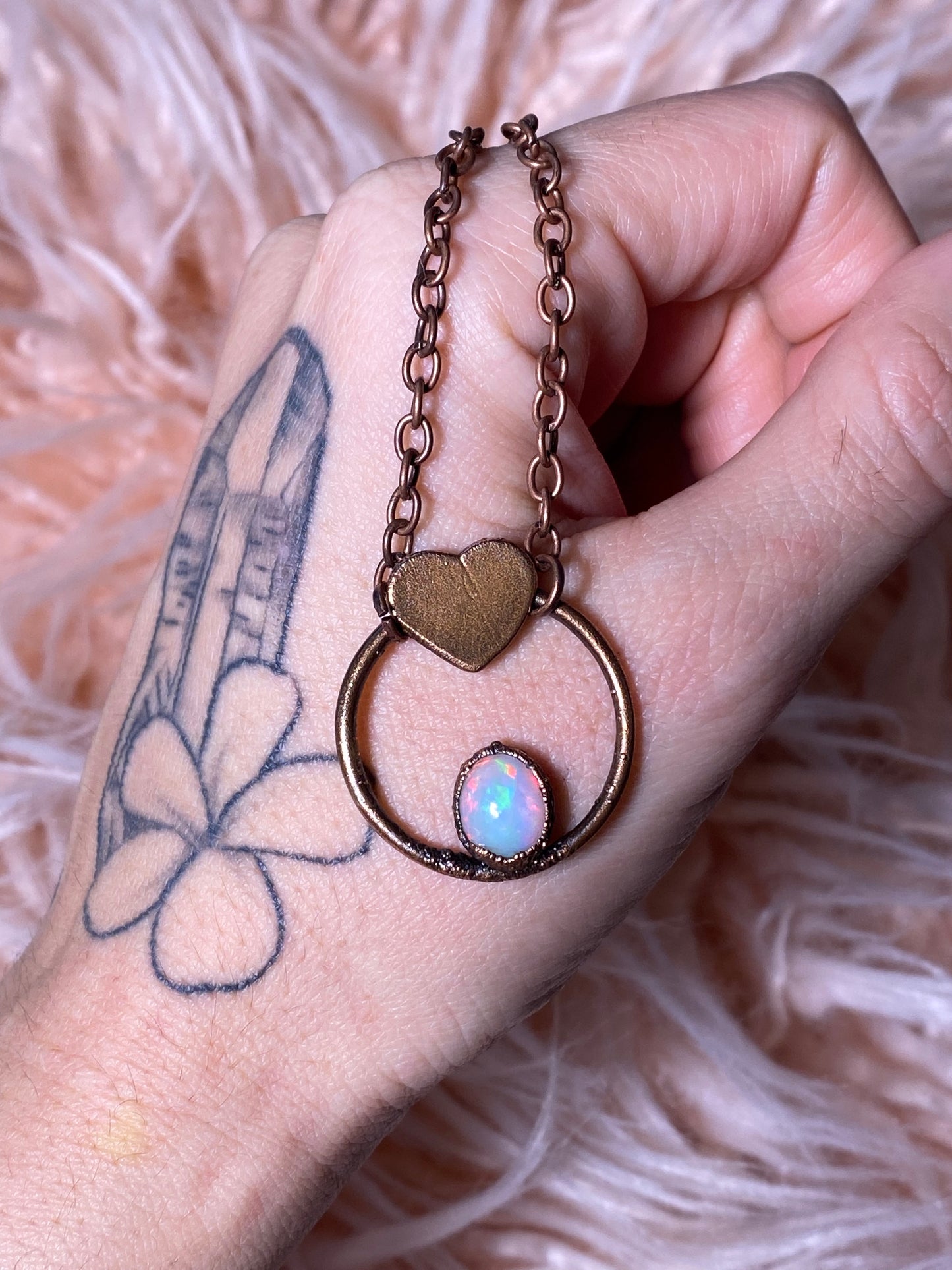 Heart of Opal Necklace