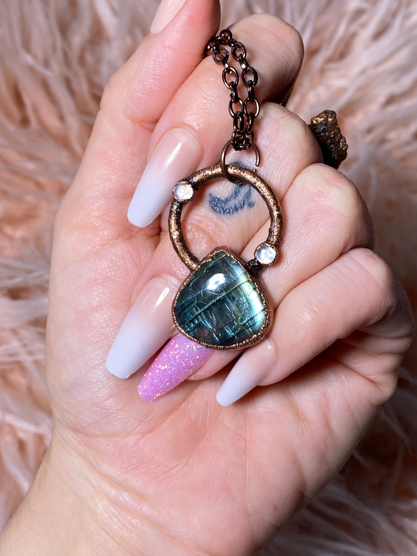 Labradorite & Moonstone Necklace