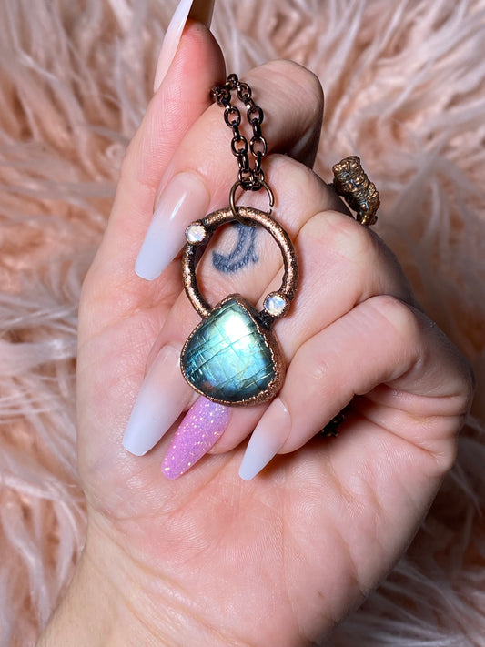 Labradorite & Moonstone Necklace