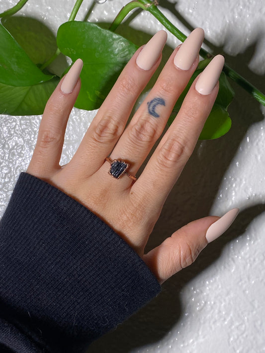 Black Tourmaline Ring