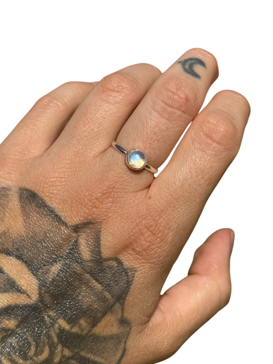 Moonstone .925 Sterling Silver Ring