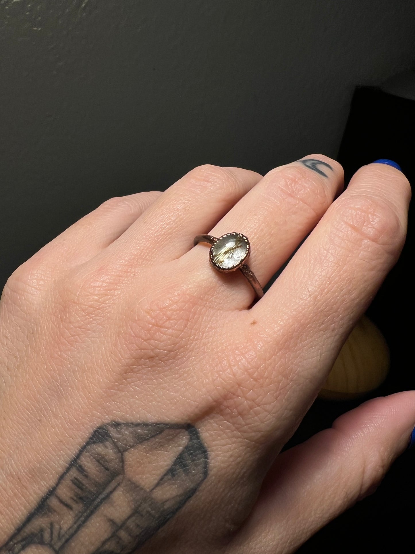 Gold Rutile Ring