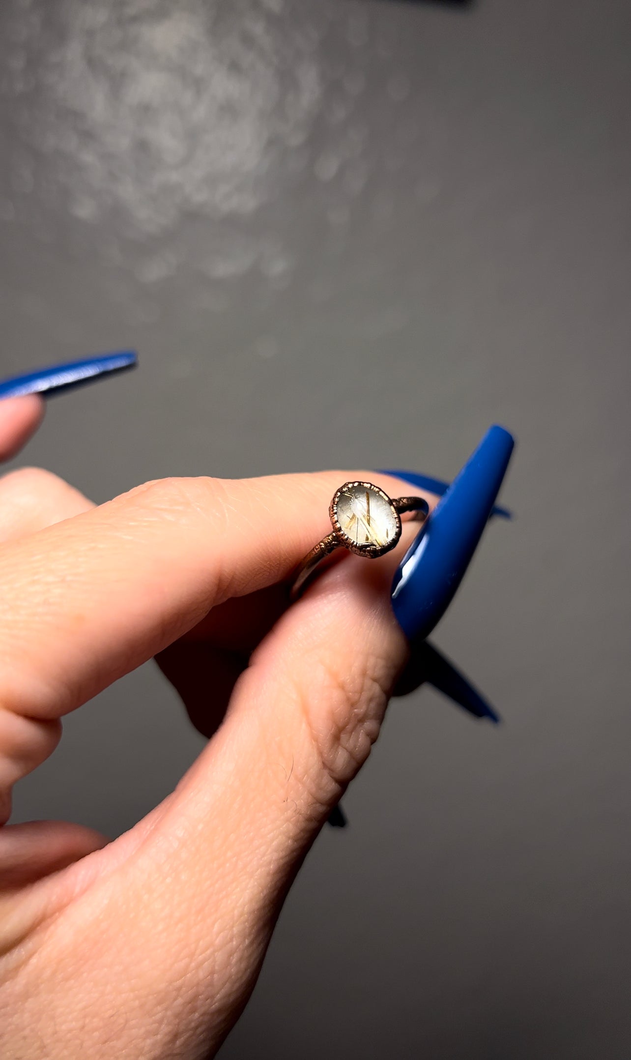 Gold Rutile Ring