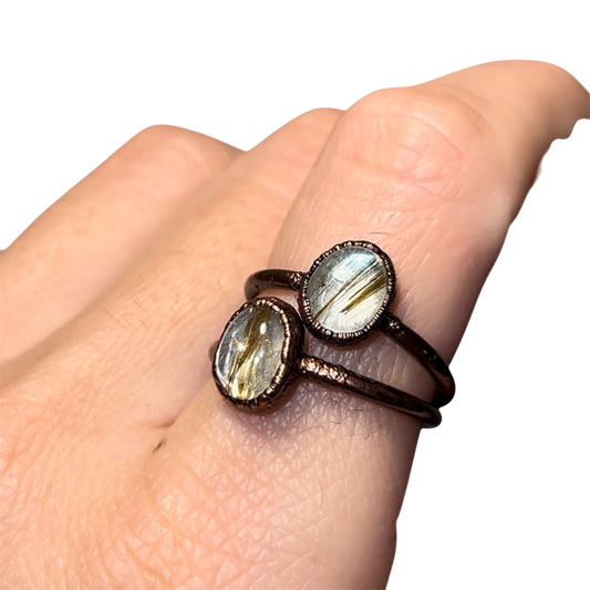 Gold Rutile Ring