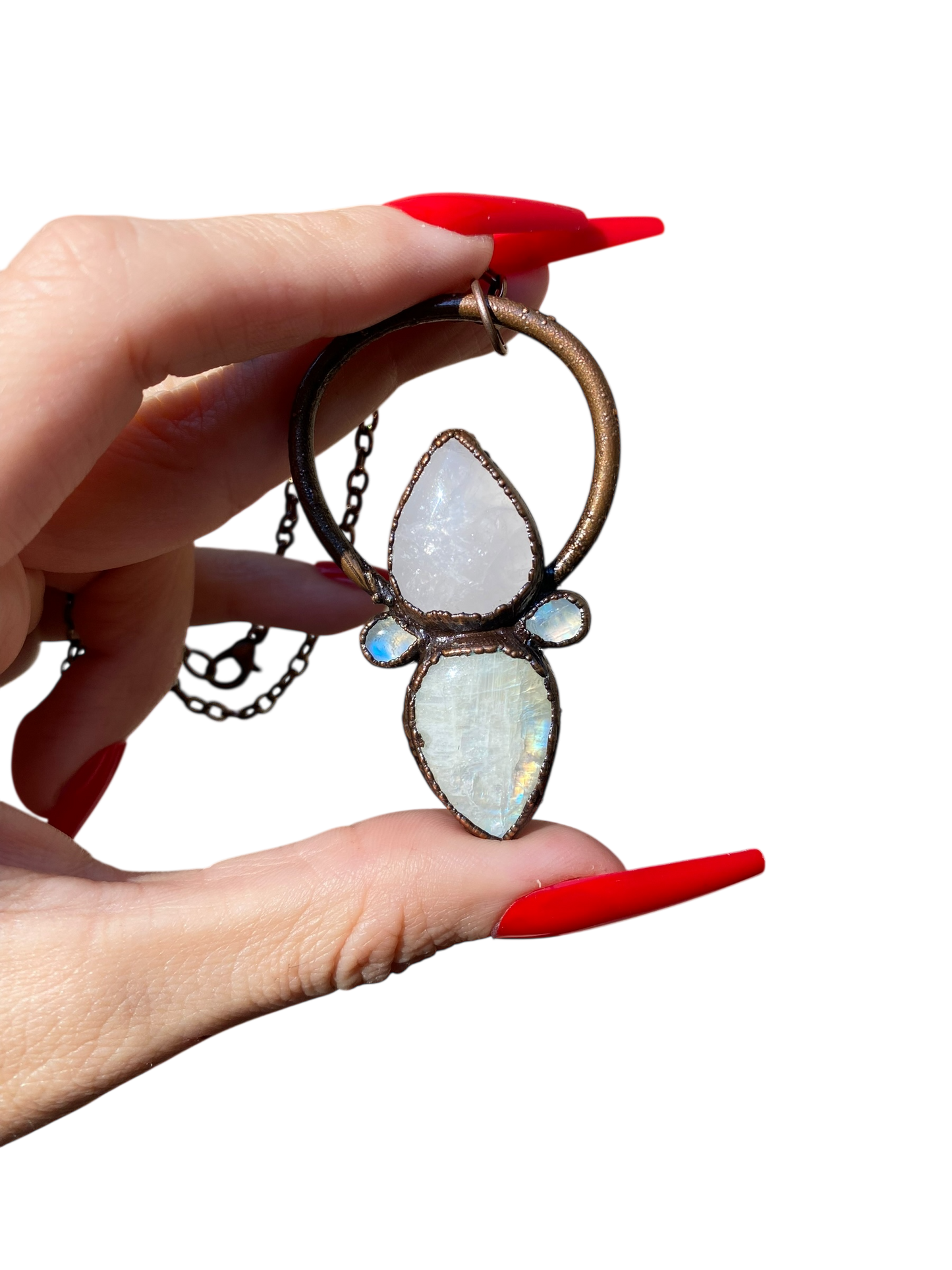 Rose Quartz + Moonstone Necklace