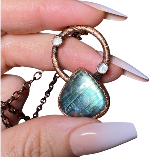 Labradorite & Moonstone Necklace