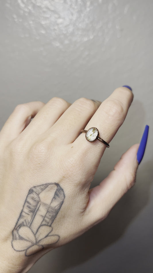 Gold Rutile Ring